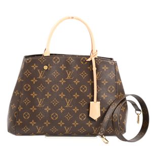 [Used] Louis LOUIS VUITTON Montaigne MM Handbag M41056 Braun