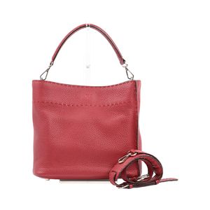 【二手】芬迪 (Fendi ) Selleria Anna 小號手袋 8BT218-NDURED壓花皮革
