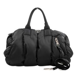 【二手】Prada 波士頓包，飛行員兩用波士頓包 BL0871 Tessuto 黑色