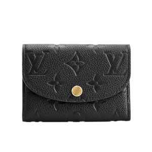 【中古】ルイヴィトンLOUIS VUITTON ミディアムウォレット ポルトモネロザリ M81455 ブラック