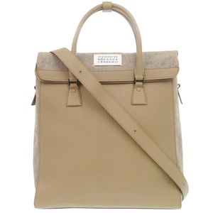 Excellent condition Maison Margiela 5AC SB1WA0004 2-way leather beige handbag 1492 [Pre-owned] Maison Margiela