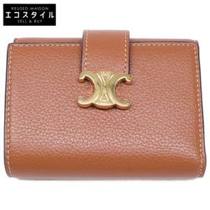 Celine 【Excellent Condition】10M963 FINE Strap Wallet Nino / Supple Grained Calfskin Tri-fold Wallet 【Used】