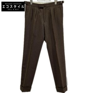 Bernard Zins [BEAMS F Exclusive] 21-23-0558-727 Brown 2-Pleat Slacks Size 38 [Used]