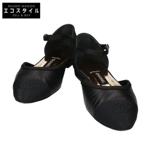 Chanel G37503 Mary Jane Shoes, Size 37C (Used) - Excellent Condition