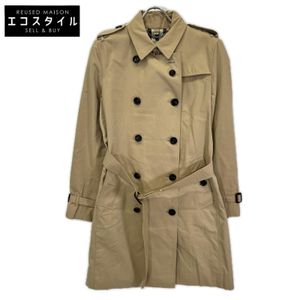 Burberry 2850 Beige THE KENSINGTON LONG Trench Coat UK12 [Used]
