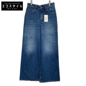 Chloe 26FW CHC24ADP0215040228 Night Blue Cotton Wide-Leg Jeans in Denim / Wide-Leg Jeans Size 28 [Used]