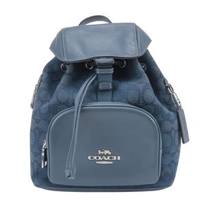 Coach Signature Backpack/Daypack, Canvas and Leather [Used]