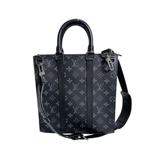 หลุยส์ วิตตอง M46098 Monogram Eclipse กระเป๋าถือ Sac Plat Cross กระเป๋าโท้ท
 LOUIS VUITTON สีดำ【สินค้ามือสอง】