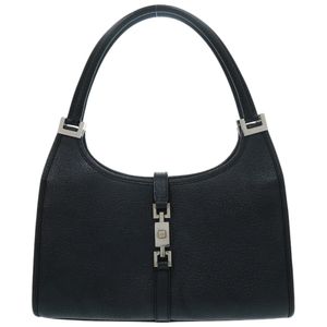 Gucci Jackie 0021068 Leather Black Handbag Black 0829 [Used] GUCCI