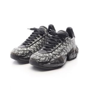 [Used] JIMMY CHOO Choo DIAMOND JC Logo Glitter Leather Sneakers for Women - Used B