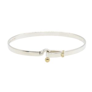 【二手】蒂芙尼 (Tiffany & Co.) 結飾手鐲，腕圍 17 厘米，18K 黃金，925 純銀，女士結飾手鐲，二手