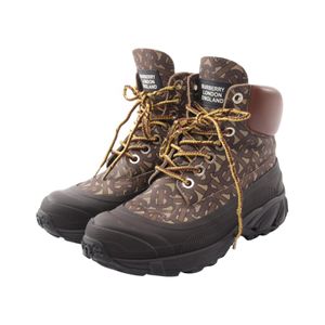 [Used] Burberry BURBERRY Boots TB Monogram Arthur Braun Leather Mountain Boots Women's Used B