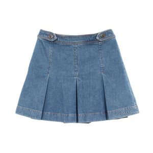 [중고] COACH 스커트 플리츠 코튼 데님 스커트 여성용 Used A