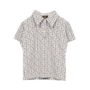 【二手】FENDI) Polo 衫，Zucca 圖案，其他，女士 Polo 衫，二手