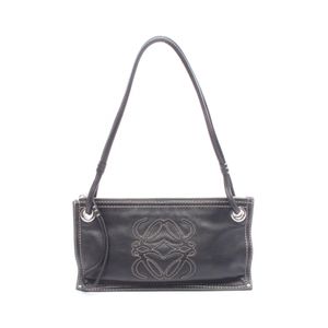 [Used] LOEWE Shoulder Bag, Black Leather, Women's Used A
