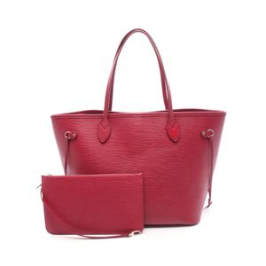 【二手】LOUIS VUITTONNeverfull MM 手提包，Epi 皮革，紫紅色，M40882，紫紅色皮革，女士，二手 B