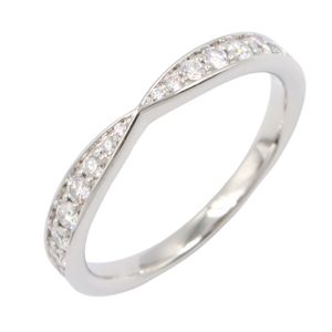 [Used] Tiffany & Co. Harmony Diamond Ring, Pt950, Size #8, Platinum, Diamond, Women's, Used A