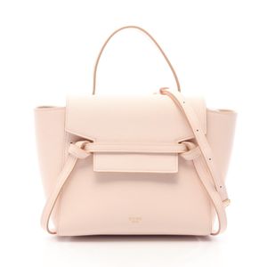 [Used] Celine CELINE handbag BELT BAG NANO Belt Bag Nano 2WAY Baby Pink leather Belt Bag Nano Women's Used A