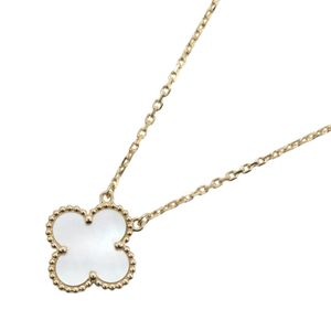 【二手】梵克雅寶 (Van Cleef & Arpels) 復古 Alhambra 珍珠母貝項鍊 VCARA45900，頸圍 37/41.5 厘米，18K（黃金）
