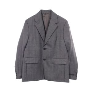 【二手】Prada PRADA 訂製西裝外套，格紋圖案，羊毛絲質混紡外套，男士，全新未使用