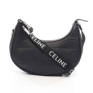 [Used] Celine CELINE Shoulder Bag AVA Medium Black/White Nylon Leather AVA Medium Women's Used A