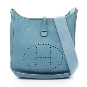 【中古】 エルメス HERMES ショルダーバッグ エヴリン 2 ドゥ PM ブルージーン レザー エヴリン2PM ブルージーン レディース Used B