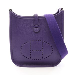 [Pre-owned] Hermes HERMES Shoulder Bag Evelyne Amazon TPM Purple Leather Evelyne Amazon TPM Purple Women's Unused