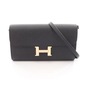 【中古】 エルメス HERMES ショルダーバッグ コンスタンス ロング トゥーゴー ブラック レザー コンスタンス ロング トゥーゴー ブラック レディース Used A