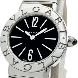 BVLGARI/ Bulgari Bulgari Bulgari Tubogas BBL262TS Bangle Watch Stainless Steel Quartz Black Dial/Silver Strap Women's [Used]