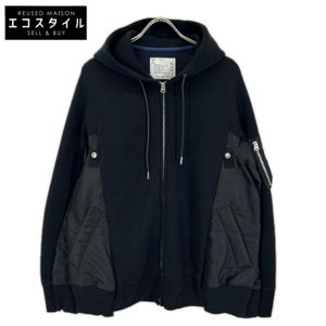 Sacai SCM-219 海綿吸汗尼龍斜紋連帽衫 2 碼 [二手]