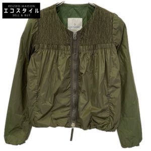 Moncler elea giubbotto 卡其色拉鍊尼龍開襟衫 0 碼 [二手]