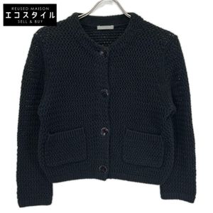 Theory Luxe 26SS 03-6103750 Black Coppel Kerry Lily Yarn Knit Jacket/Cardigan S32 [Used]