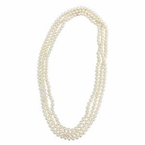 全新☆TIFFANY&Co. Tiffany Ziegfeld 系列珍珠纏繞項鍊，淡水珍珠，AG925，現款，白色，重173克，女士款，附原廠盒及防塵袋，原價¥390,500