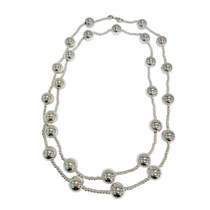 品相極佳☆TIFFANY&Co. Tiffany HardWear 球形鏈項鍊，925 銀，重 52.6 克，女士款，帶盒子和防塵袋。