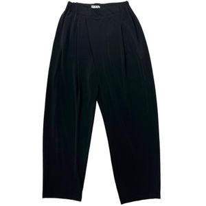 Excellent condition ▲ ISSEY MIYAKE IM51JF725 Tucked Wide Pants Black Size 2 Made in Japan Authentic Women's
