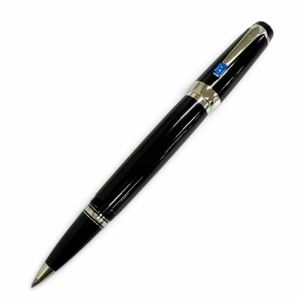 美品□MONTBLANC モンブラン BOHEME ボエム ブルージェムストーン キャップ式 ボールペン ステーショナリー ブラック シルバー ドイツ製 メンズ