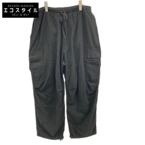 Komori Black Oxford Knee-Tuck Cargo Pants Z01-03023 3 [Used]