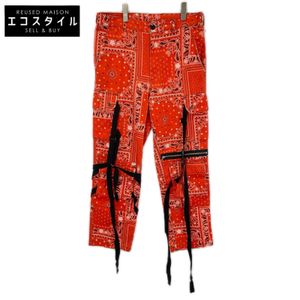 Other brands LOGIC Red Paisley Pants S [Used]