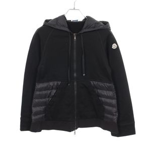 [Used] MONCLER Down Jacket, Hooded, Color Block, Cotton/Nylon, Women's, Used B