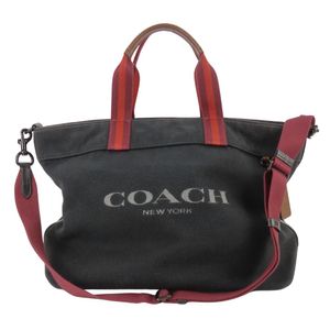 Coach帆布皮革手提包 [二手]