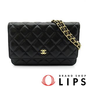 ชาแนล กระเป๋าสะพายไหล่ Matelasse Chain Wallet AP0250 หนังคาเวียร์ สำหรับสตรี
สีดำ【สินค้ามือสอง】