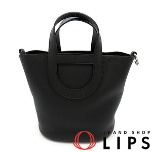 Hermes In the Loop 23 Taurillon Clemence/Swift Leather Women's Handbag

Black [Pre-owned]