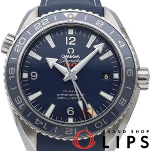Omega Seamaster Planet Ocean 600M Co-Axial GMT 43.5mm Seamaster Professional 600 Planet Ocean GMT 232.92.44.22.03.001 Box, Warranty Card, Titanium/Rubber Strap, Men's Watch, Blue, Polished, Excellent Condition [Used]