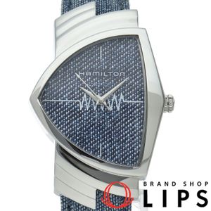 Hamilton Ventura Denim Watch H244112/H24411941, Box, Warranty, Stainless Steel/Denim, Men's Watch, Blue, Polished, Excellent Condition [Used]