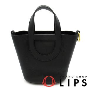Hermes In the Loop 18 Taurillon Clemence/Swift Leather Women's Handbag

Black [Pre-owned]