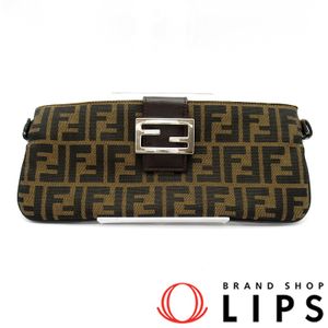 Fendi Zucca 腰包 26685 帆布/皮革女士腰包
ブラウン（已使用）
