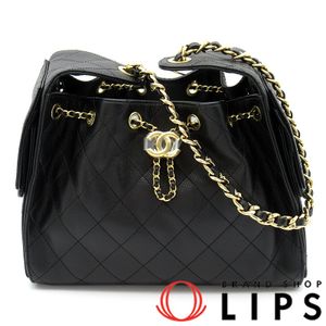ชาแนล Chanel 25 Small กระเป๋าถือ รุ่น AS5293 หนังคาเวียร์ สำหรับสตรี สีดำ【สินค้ามือสอง】