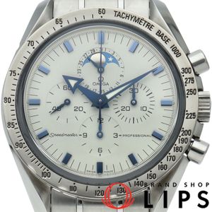 นาฬิกา OMEGA Speedmaster Professional Moonphase Chronograph 42mm 3575.20 K18WG/SS สำหรับผู้ชาย หน้าปัดสีขาว ผ่านการขัดเงา สภาพดีเยี่ยม 【สินค้ามือสอง】