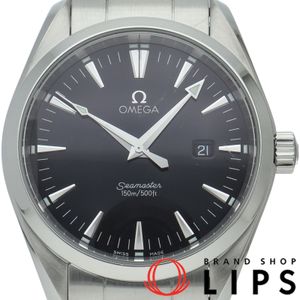 Omega Seamaster Aqua Terra Quartz 39.2mm 2517.50, Stainless Steel, Men's Watch, Black, Polished, Excellent Condition [Pre-owned]