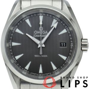 Omega Seamaster Aqua Terra 150M Quartz 38.5mm 231.10.39.60.06.001 Box, Warranty, 2 Links, Stainless Steel, Men's Watch, Gray, Polished, Excellent Condition [Used]